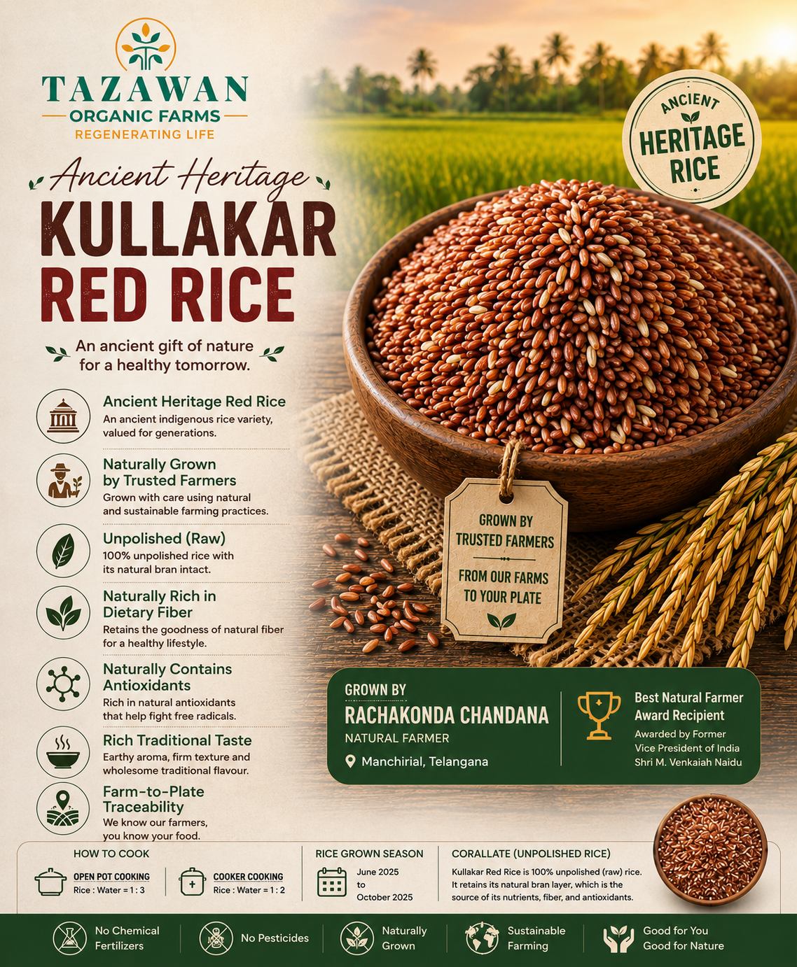 Kullakar Red Rice -1kg