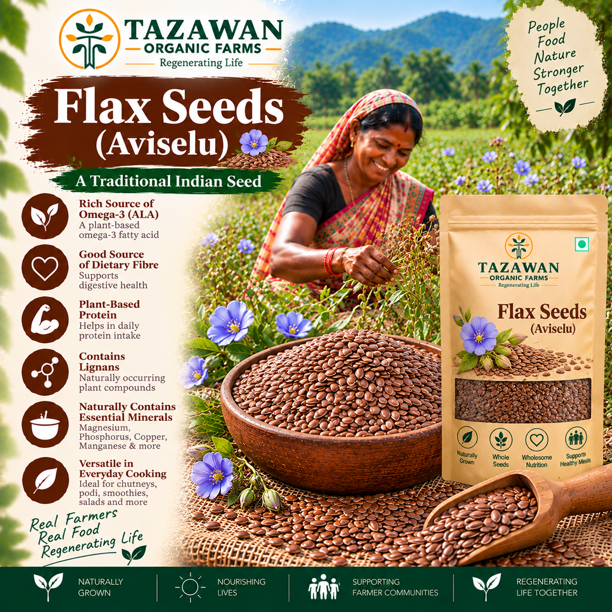 Flax Seeds (Aviselu)